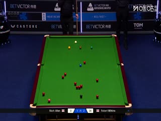 2025斯诺克北爱尔兰公开赛64进32 马克·艾伦4-3罗伯特·米尔金斯 20251021